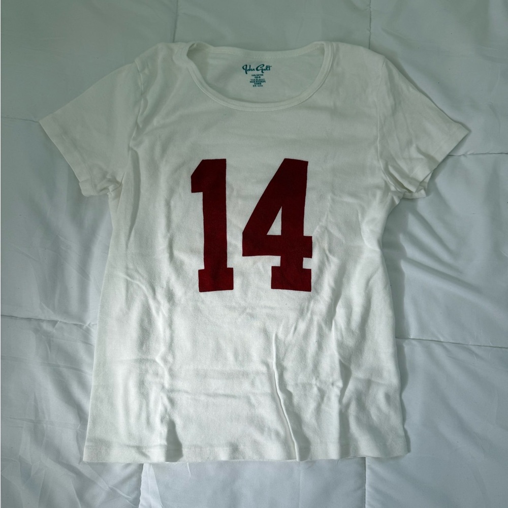 Brandy Melville Cream Cotton Tee